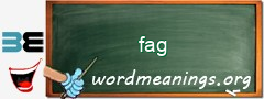 WordMeaning blackboard for fag